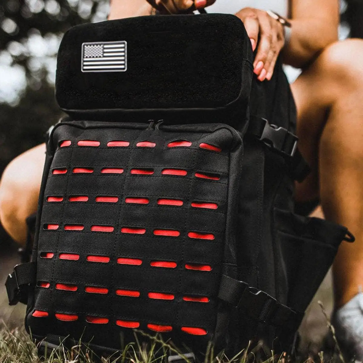 25L/50L Waterproof with 2 Bottle Holders Backpack Gym Outdoor Travel Hiking Fishing Trekking Backpacks 13inch Laptop Bag 251105