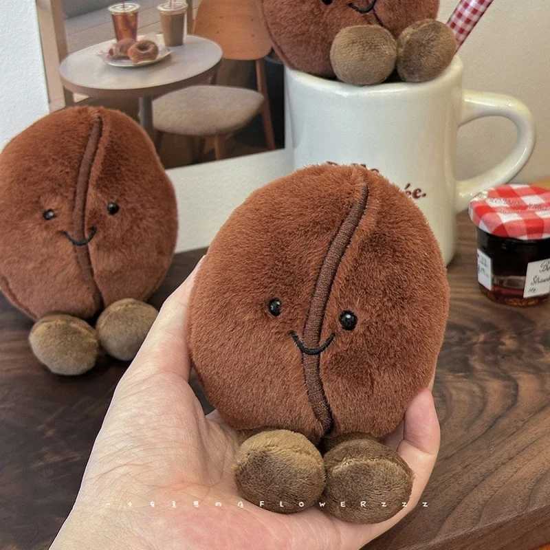 Adorably Coffee Bean Plushies Soft Doll Brown Coffee Food With Foot Plush Toy Funny Home Decor Xmas Gifts Girl C251107