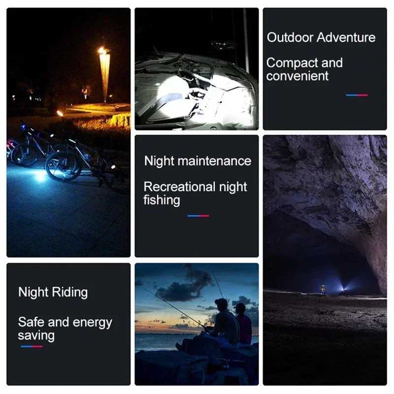 Mini Keychain Flashlight USB Charging Waterproof Pocket Torch Lamp 3 Modes Outdoors Strong light Camping Fixed-Focus FlashlightW251106