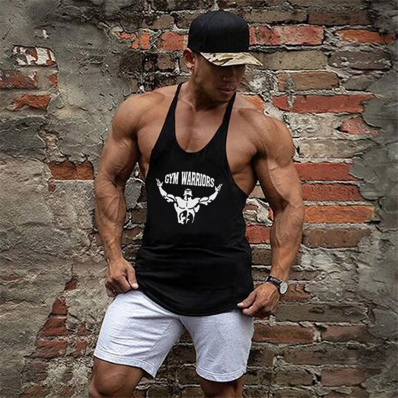 Muscle guys Clothing Gym Tank Tops Mens Fitness cotton Clothes Singlets Men Stringer Bodybuilding sleeveless Shirt 250407