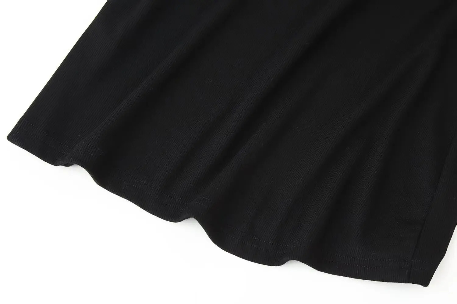 TRAFZA Womens Black Sexy Collar Temperature Knitted Dress Elegant High Waist Party Sleeveless 250407