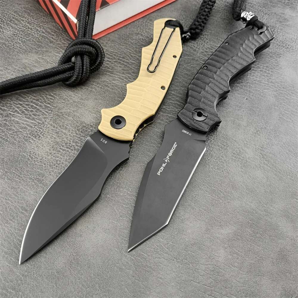 Eent Pohl Force Bd1 Utility Pocket Folding D2 Blade G10 Handle Combat Tactical EDC Knives Outdoor Survival Tool
