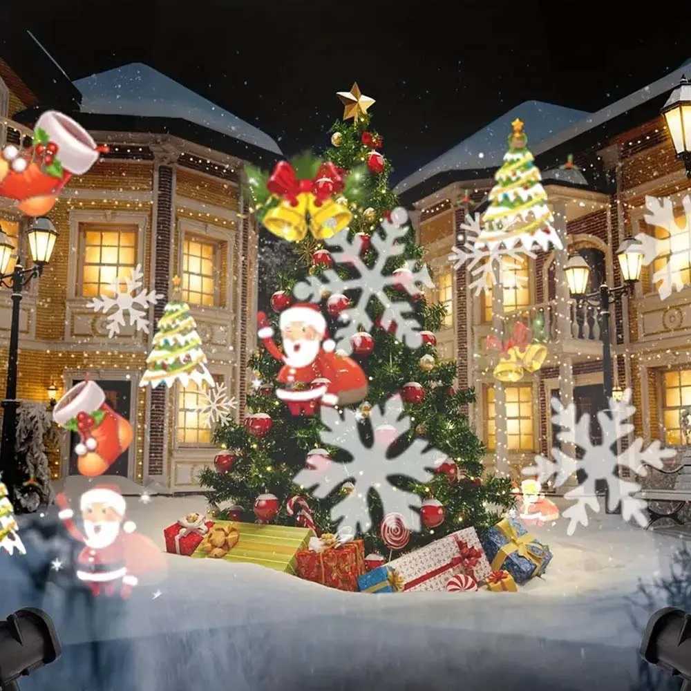 16 Pattern Christmas Projector Lights Outdoor/Indoor Holiday Projection LED Night Lamp for Home Xmas 2026 New Year Party Decor W251107