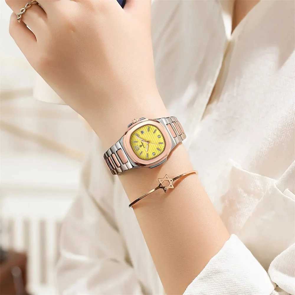 Poedagar brand luxury quartz womens watch waterproof stainless steel luminous date womens watch dress watch womens watchT250408