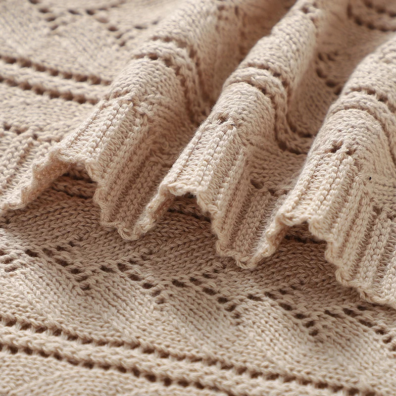 Cotton born Baby Swaddle Blankets 90*70cm Knitted Infantil Netural Sleeping Quilts Bedding Covers Toddler Boys Girls Crib Nap 250408