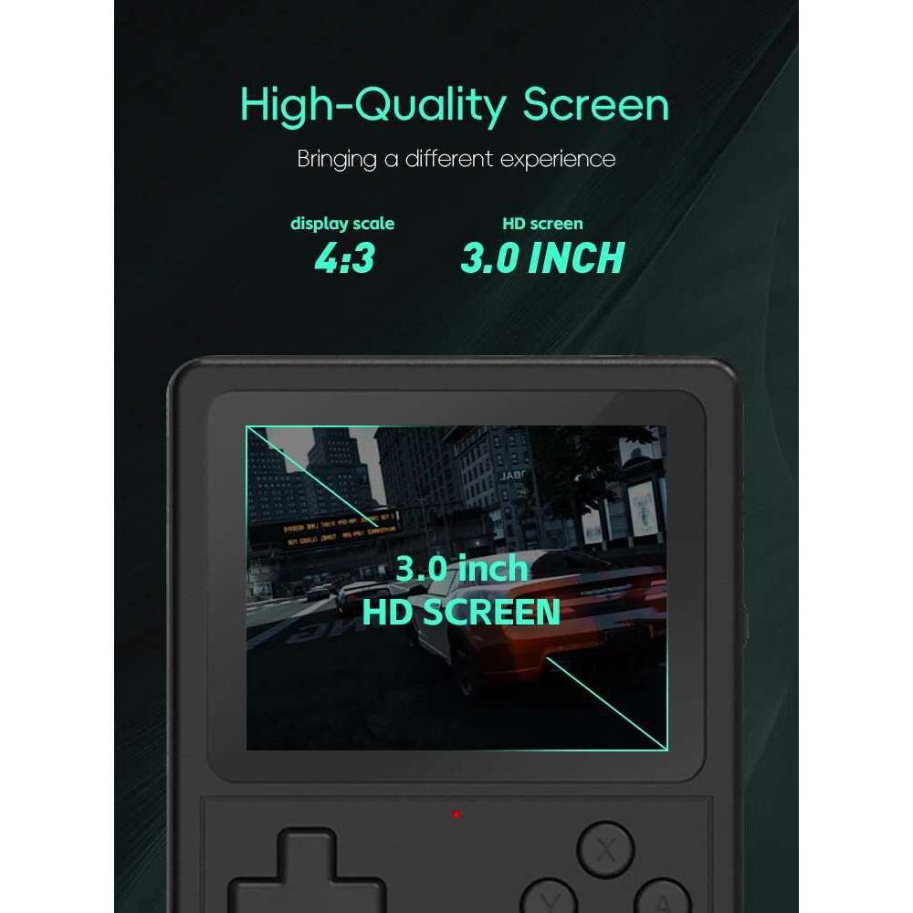 Handheld Console Portable Retro Mini Video Game NES/SNES/GBA Emulators Consoles for Gameboy Player GB300 Kid Gift