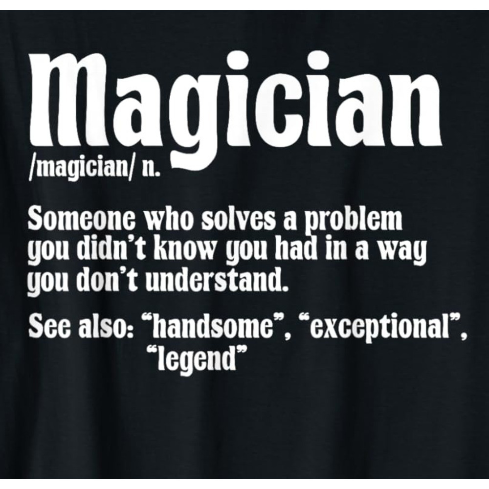 T shirt for Mens Magician Illusionist Magic Perfomer Magical Card Tricks Graphic Tee Casual Tops Clothes Short sleeve