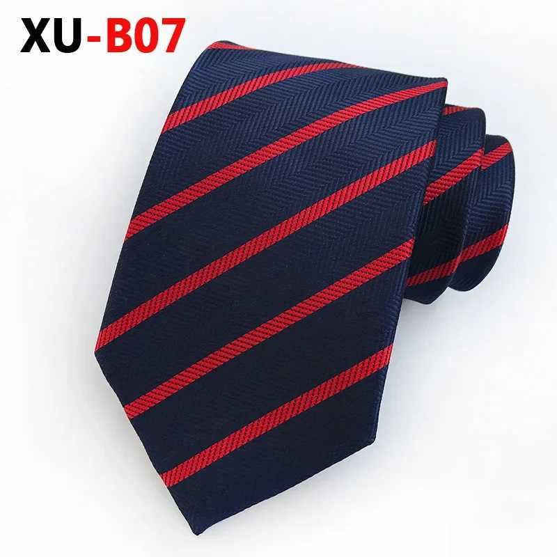 Polter Jacquard Necktie 8 Cm Stripe Tie Business Casual Plaid Corbatas for Wedding Party Men Accessories Vntines Gift X250407