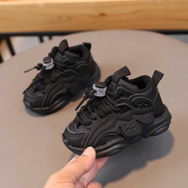 1-3 years of childrens casual shoes spring and summer childrens shoes baby sports shoes little boy and girl sports shoes pink black W250407