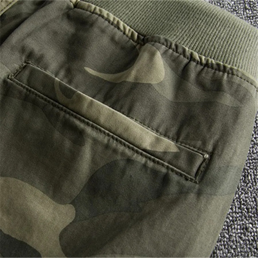 Summer Men Camouflage Shorts Casual Elastic Waist Comfort Loose Jogging Pants Cotton Cargo Gym Running Shorts Beach Shorts 250407