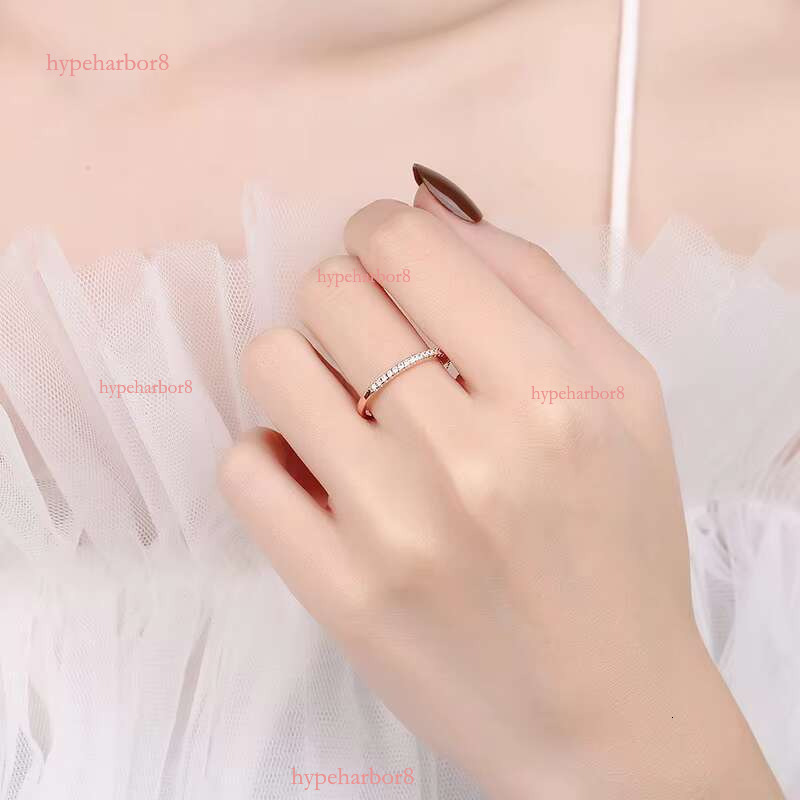 Gold silica boutique silver rose gold jewelry, fashionable wedding gift ring, women's jewelry