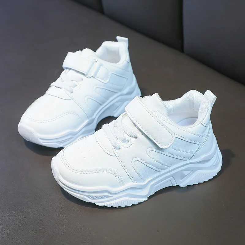 Spring Kids white sneakers casual short chubby compact fashionable boys and girls sneakers 26-37 running fully matched with childrens coaching machine