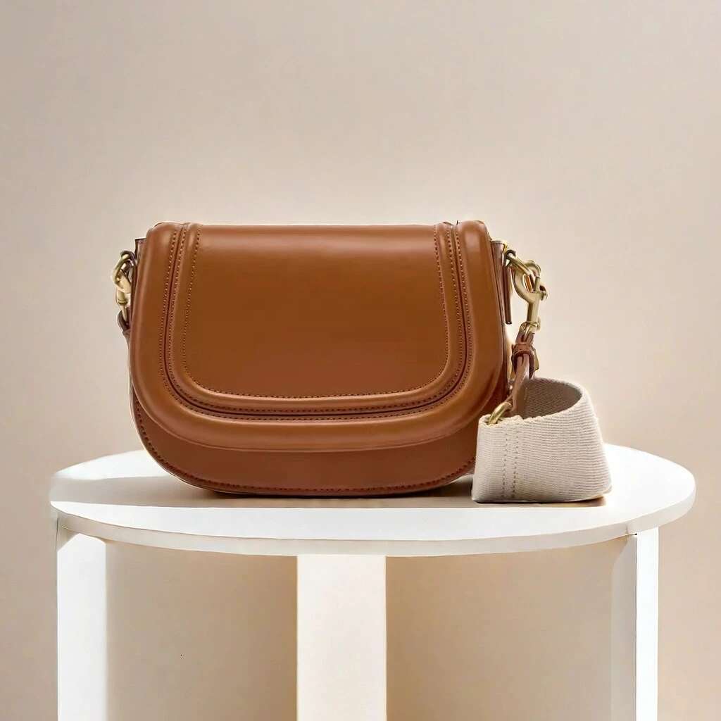 NEW Leather Saddle Armpit Bags For Women 2024 Summer Chain Shoulder Crossbody Bag Ladies Vintage Underarm Handbags Bolsa