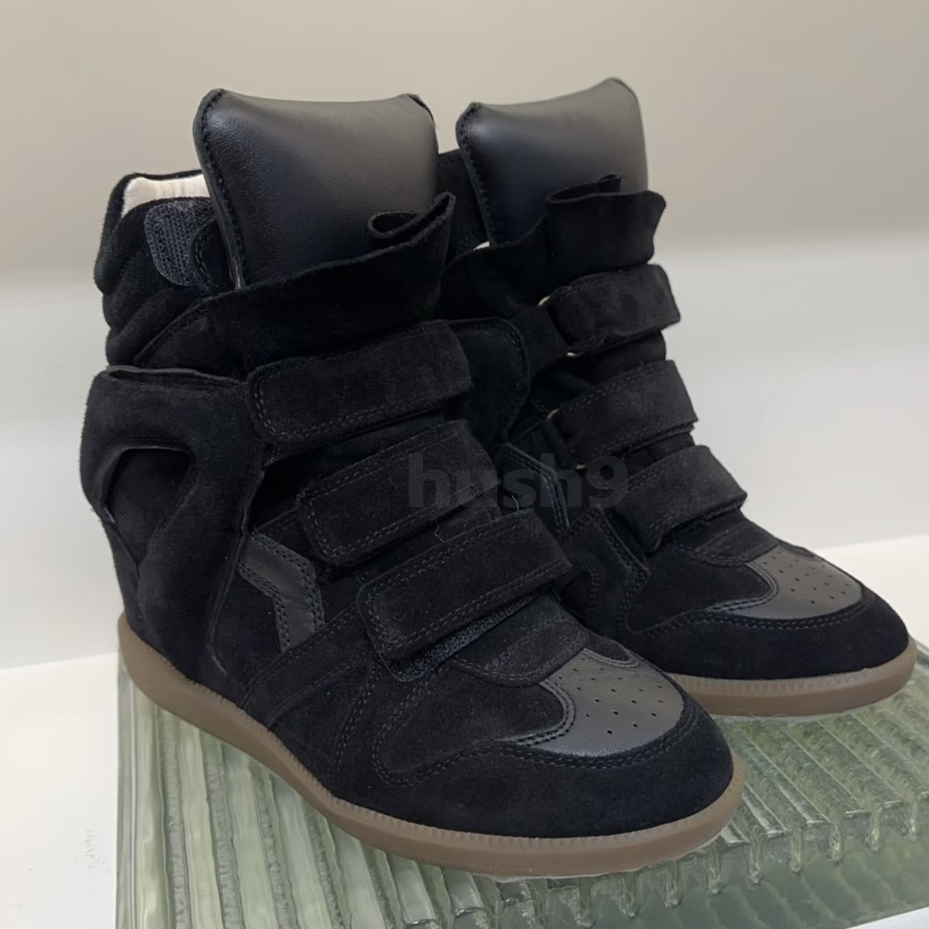 women sneakers designer shoes genuine leather boots bekett real leather Trimmed suede wedge marants Sports shoes