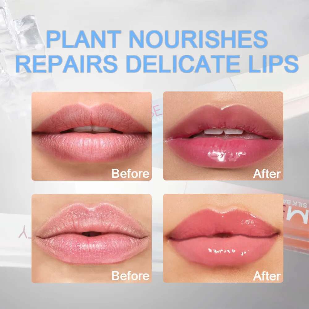 3Pcs/Pack Water Tint Set Highly Pigmented Gloss Lip Plumper Waterproof Non-Sticky Longlasting Women Lips Cosmetics