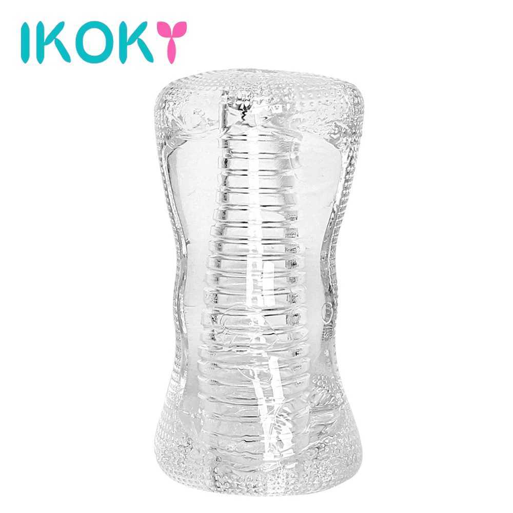 13cm male masturbator transparent jelly artificial vagina real cat male penis exerciser rooster enlargement sucking sex toyW250408