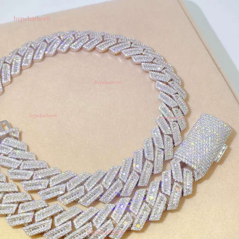 moissanite dia chains for men necklace Customization Iced Out Hiphop Chain Pass The Dia Test ice out cuban k chain designer bracelet