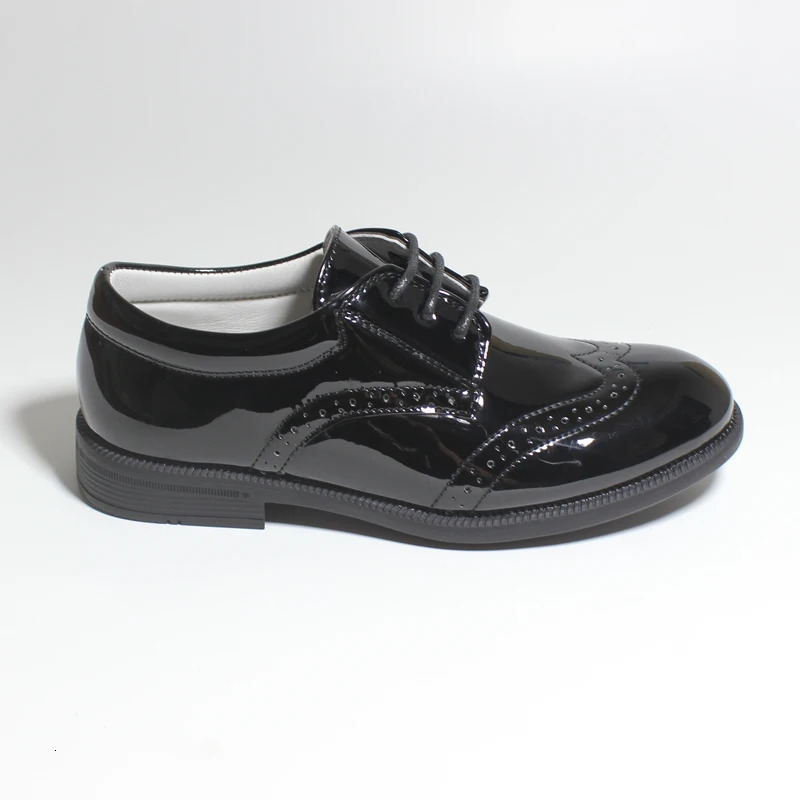 Boys Shoes Brogue Formal Classic Footwear Kids Boys Oxford Shoes Youth Classic Oxfords Wingtip Dress Shoes Round Toe Shoes 250407