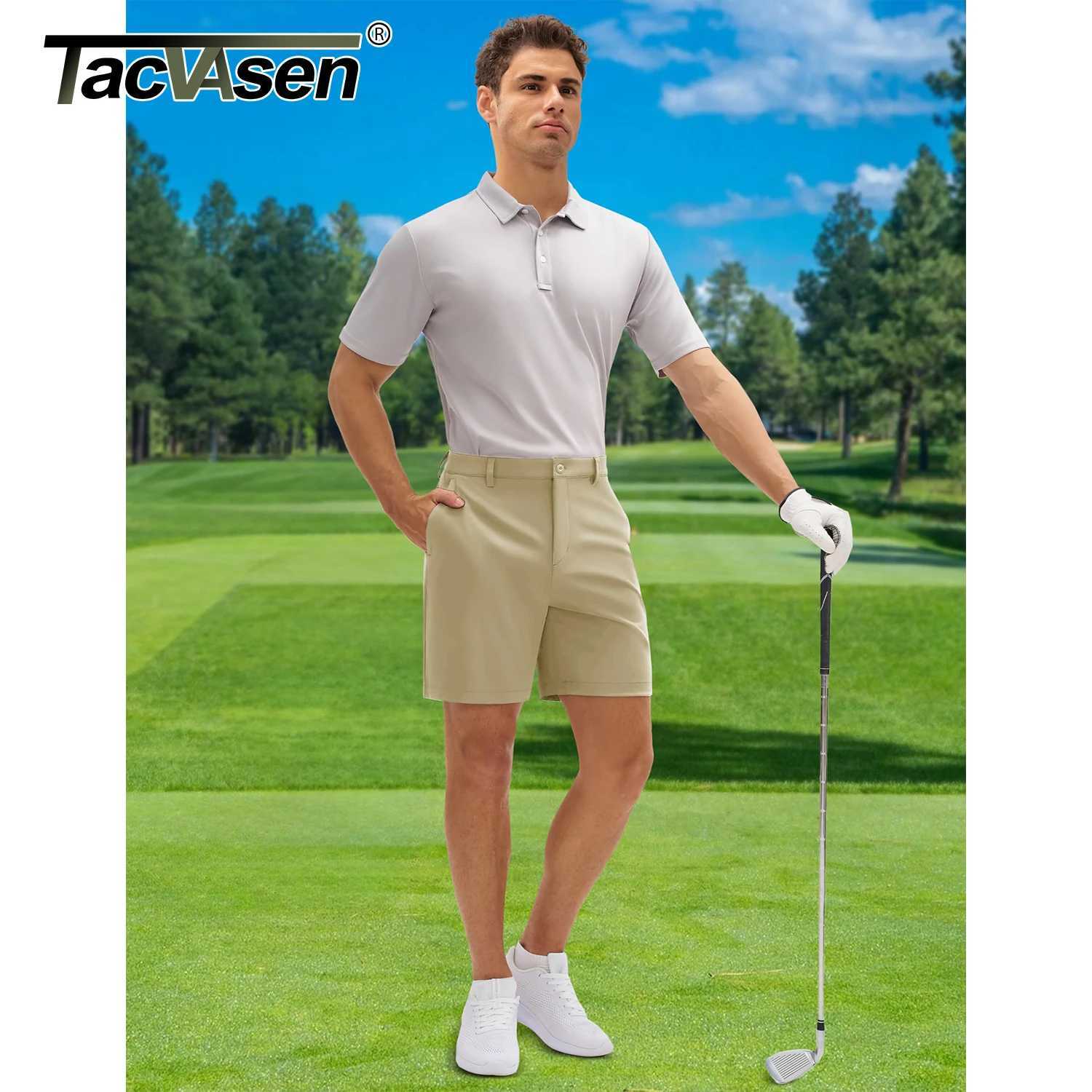 TACVASEN Summer Golf Shorts Mens 7 Quick Dry Lightweight Work Shorts Stretch Casual Shorts with 6 Pockets Waterproof Hiking W250407