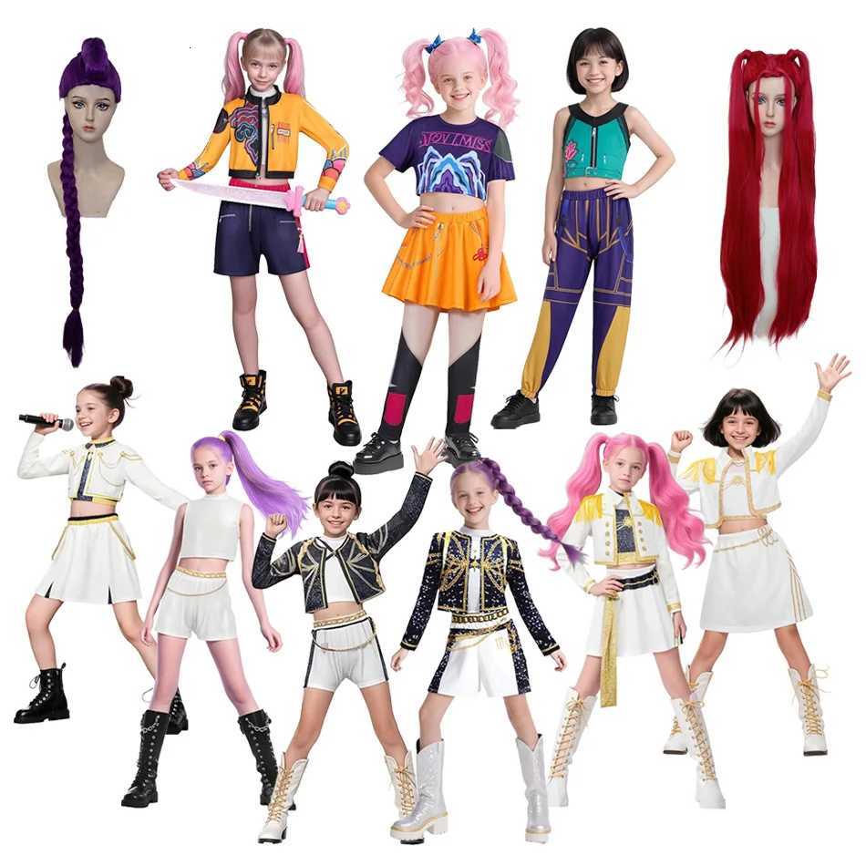 K-POP Witch Hunter Girl Group Costume Set Kids Halloween Cosplay Dress Cute Fantasy Party Outfit for Teen Girl K251107