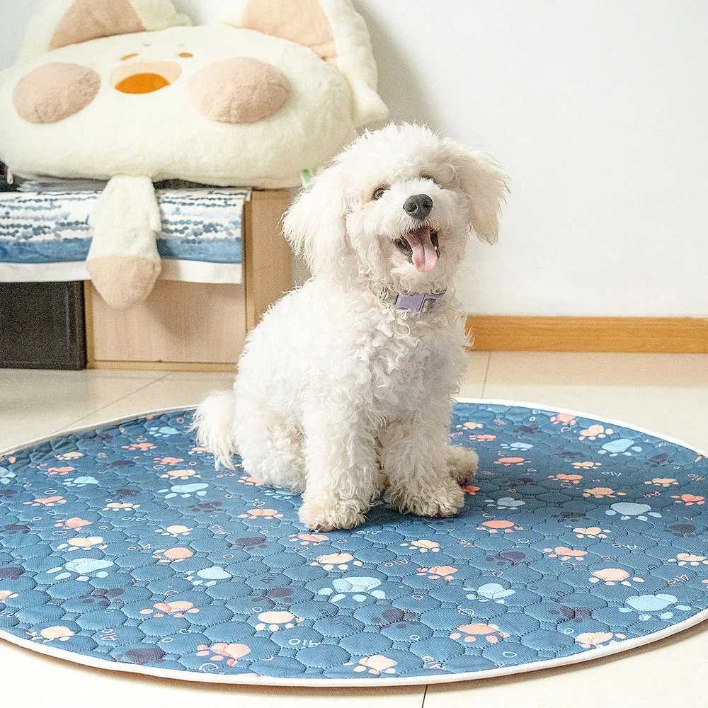Biai Circle New Anti slip Pet Mat Waterproof Dog Urine Mat Breathable Cat Mat Washable Pet Diaper Mat Highly Absorbent Pet Mat Y250407