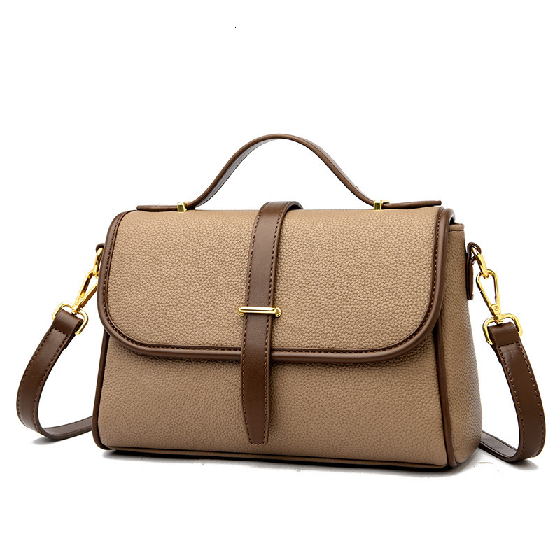 Luxury Design Bag Women's Fashion PU Leather Small Square Commuter Crossbody Shoulder Handbag