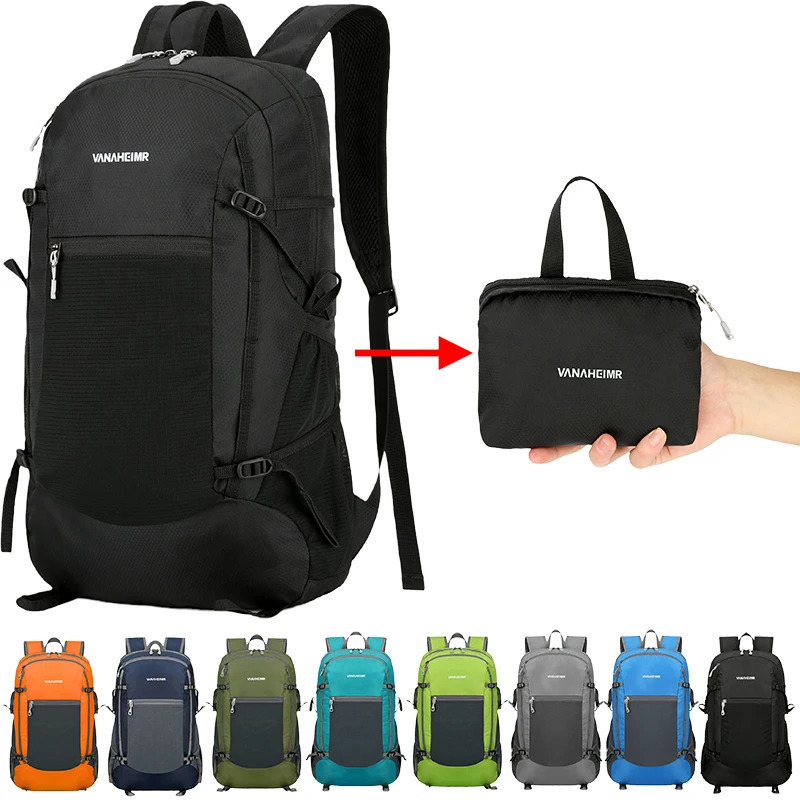 18L Portable Foldable Backpack Folding Mountaineering Bag Ultralight Outdoor Climbing Cycling Travel Knapsack Hiking Daypack 250407