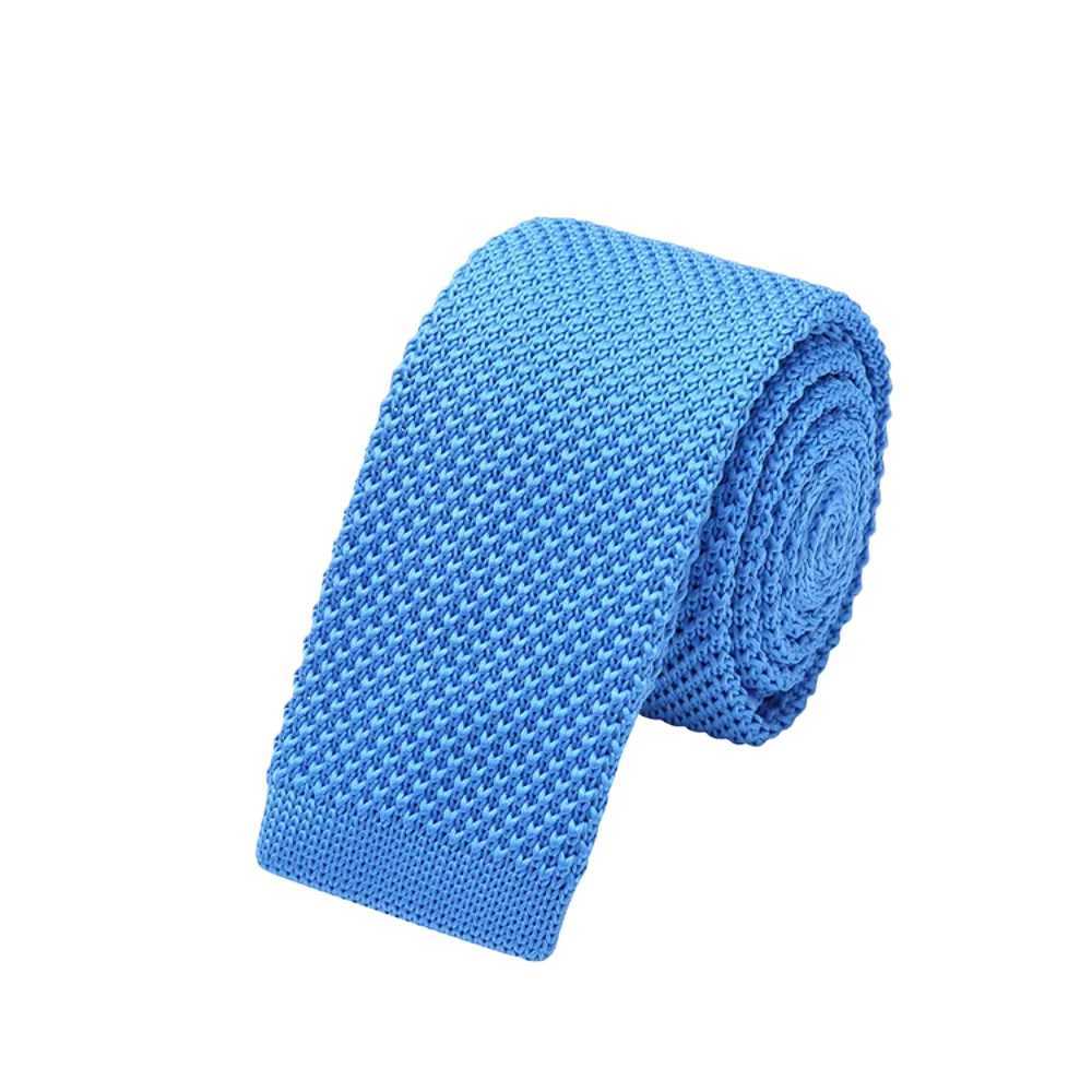 fashion 6 cm Mens knit tie skinny knitted necktie narrow slim gravatas mens wool ties knitting yarn designers candy color X250407