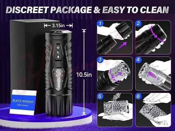 Hannibal Automatic Male Masturbator 7 Thrusting Rotating Modes Masturbator Cup Electric Pocket Pussy For Penis Sex Toy For MenXJ250408