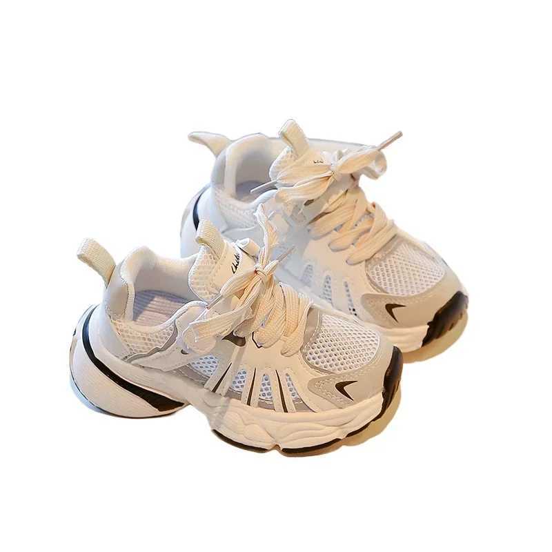 2024 Summer New Girls Sneakers Fashionable Breathable Soft Bottom Fashionable Air Mesh Cut Casual Edition Sneakers W250407