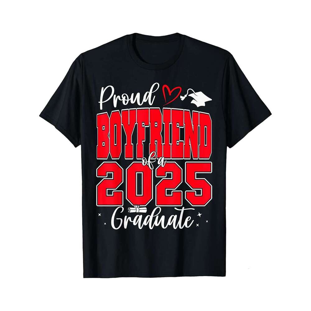 Designer T shirt Proud Bonus Mom Of A Class Of 2025 Graduate Graduation - 220g Tshits