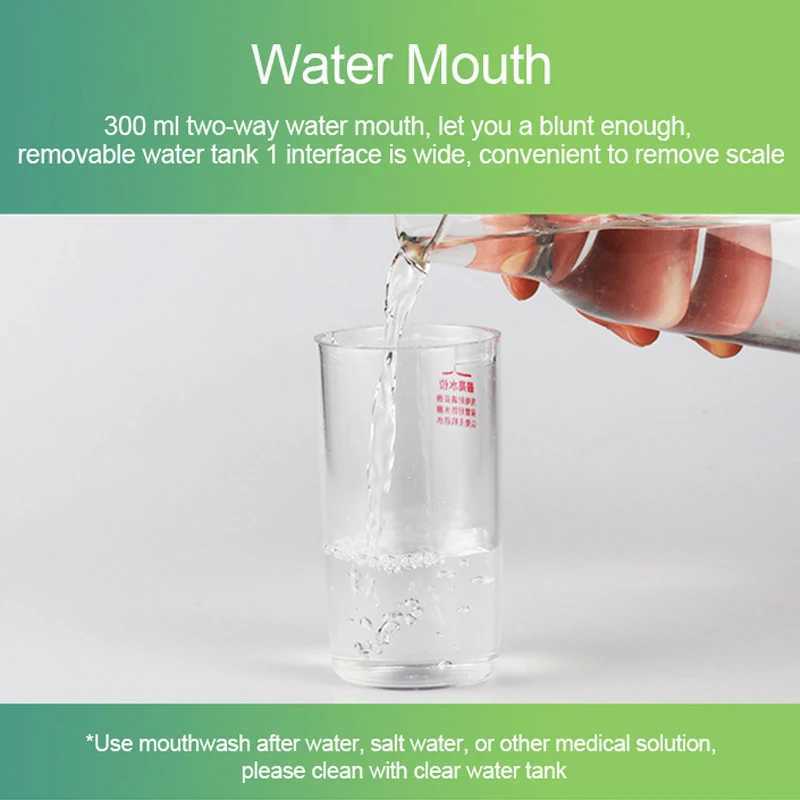 Oral Rinse Kit Portable Dental Sink USB Charging Sink Teeth Pick 4 Tip 220ml 3 Mode IPX7 1400rpm M250408