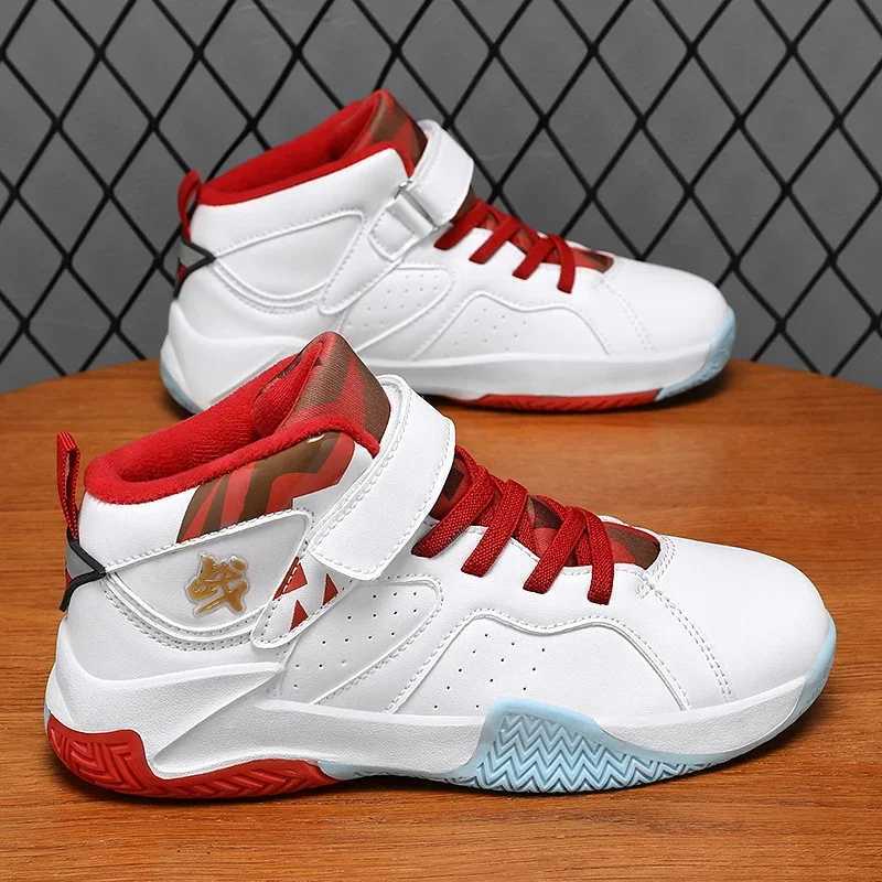 Childrens basketball shoes childrens sports shoes elastic breathable shoes boys casual sports shoes wear-resistant and anti slip sports shoes W250407