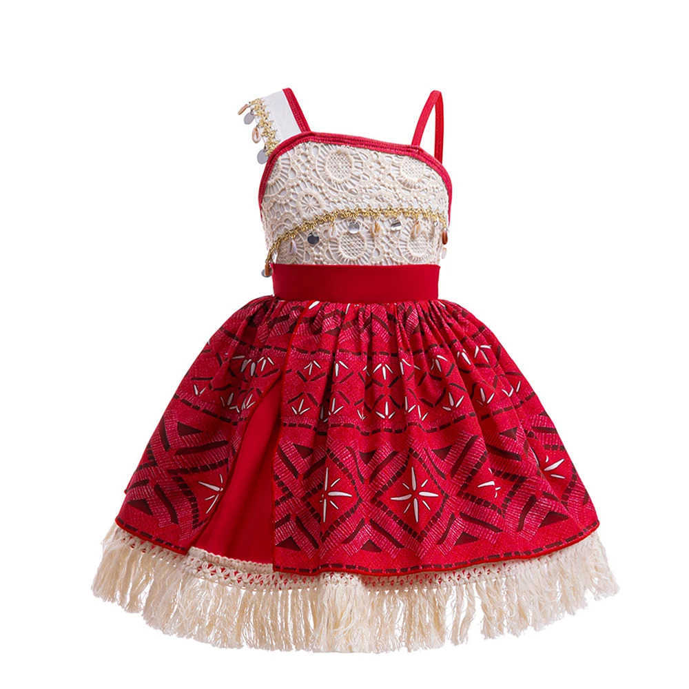Disney Movie Maona Theme Cosplay Clothes for Kids Girl Princess Birthday Carnival Party Toddler Clothing Printing Casual Print Outfits X250408