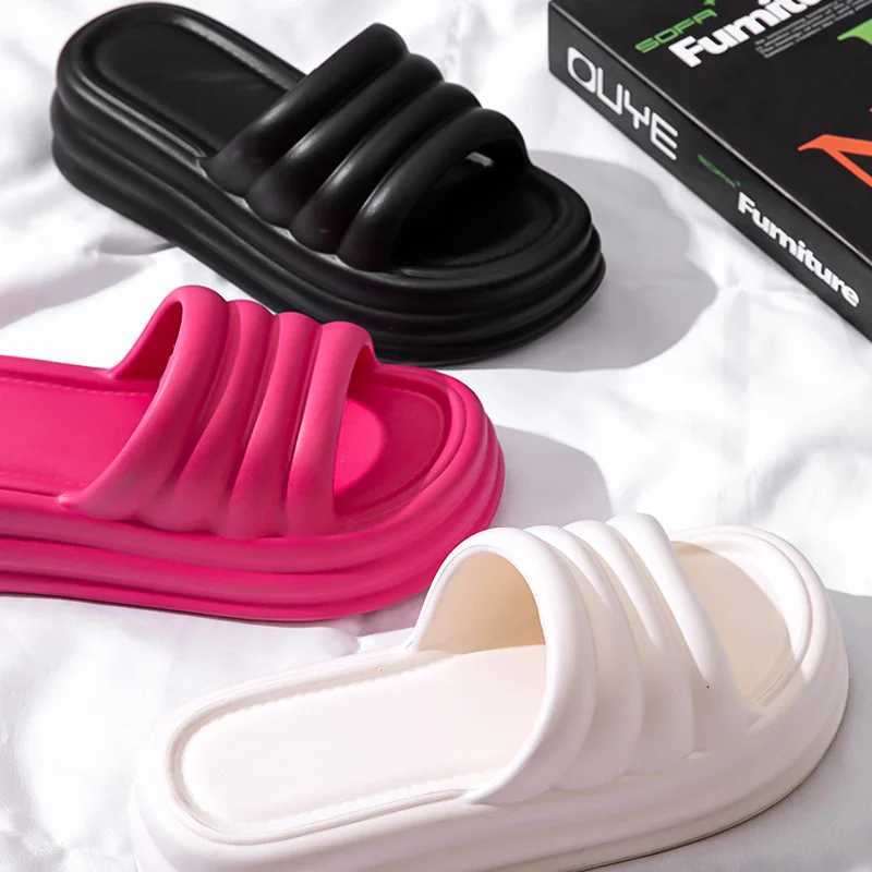 Womens summer comfortable soft soled beach shoes slider thick soled N-Slip sandalsXJ250407