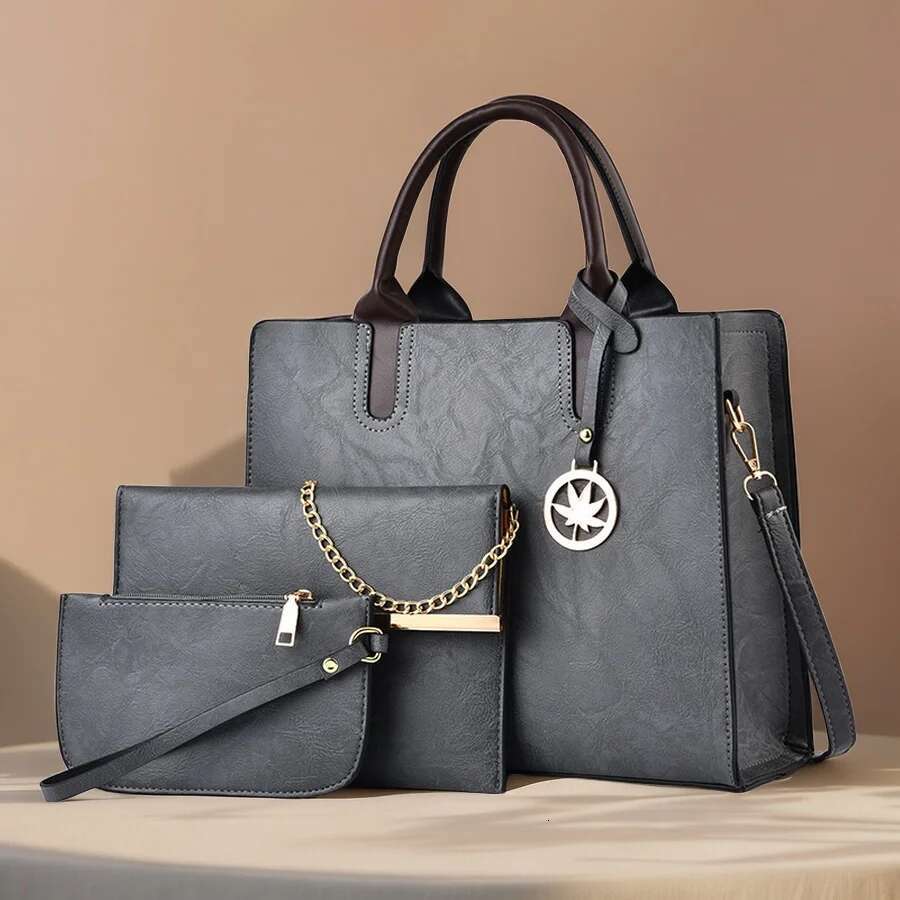 Three-Piece Set Of Women's Women's Shoulder Handbags Bag For 2025 Female Designer Casual Fashion Bags