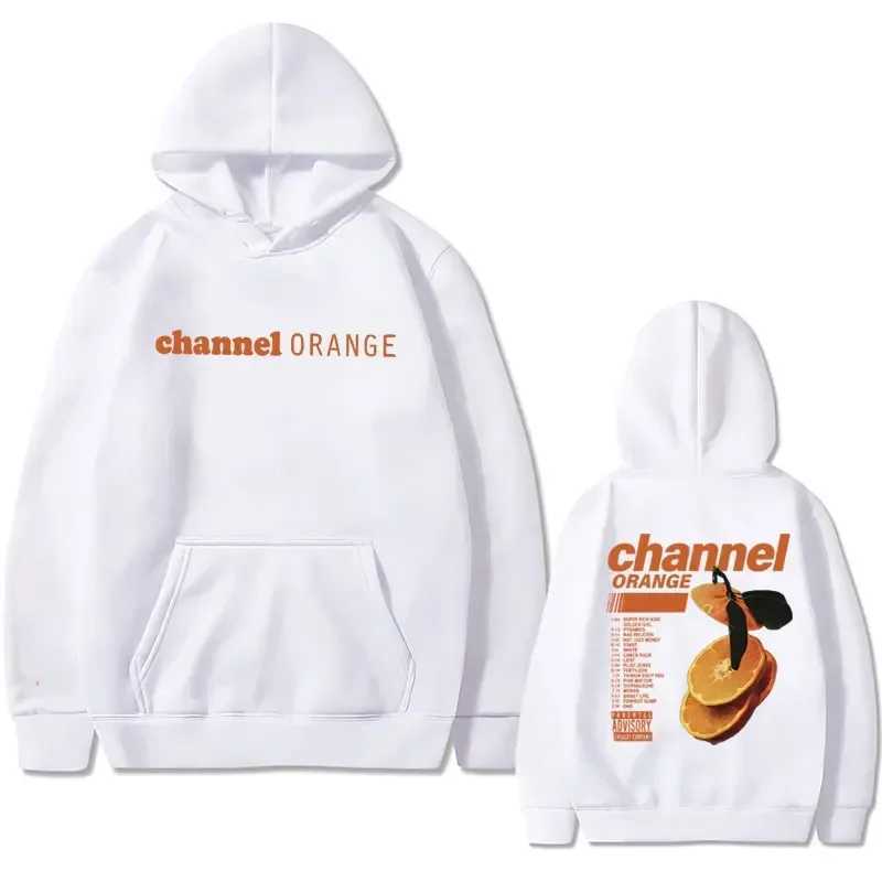 Rap singer Frank Orange Graphic Hoodie Ocean oversized sweatshirt blonde hip-hop retro mens fashion streetwear W250408