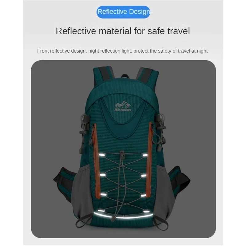 Multifunctional Waterproof Hiking Backpack Outdoor Backpack Large Capacity Nighttime Reflective Design 50LC250407