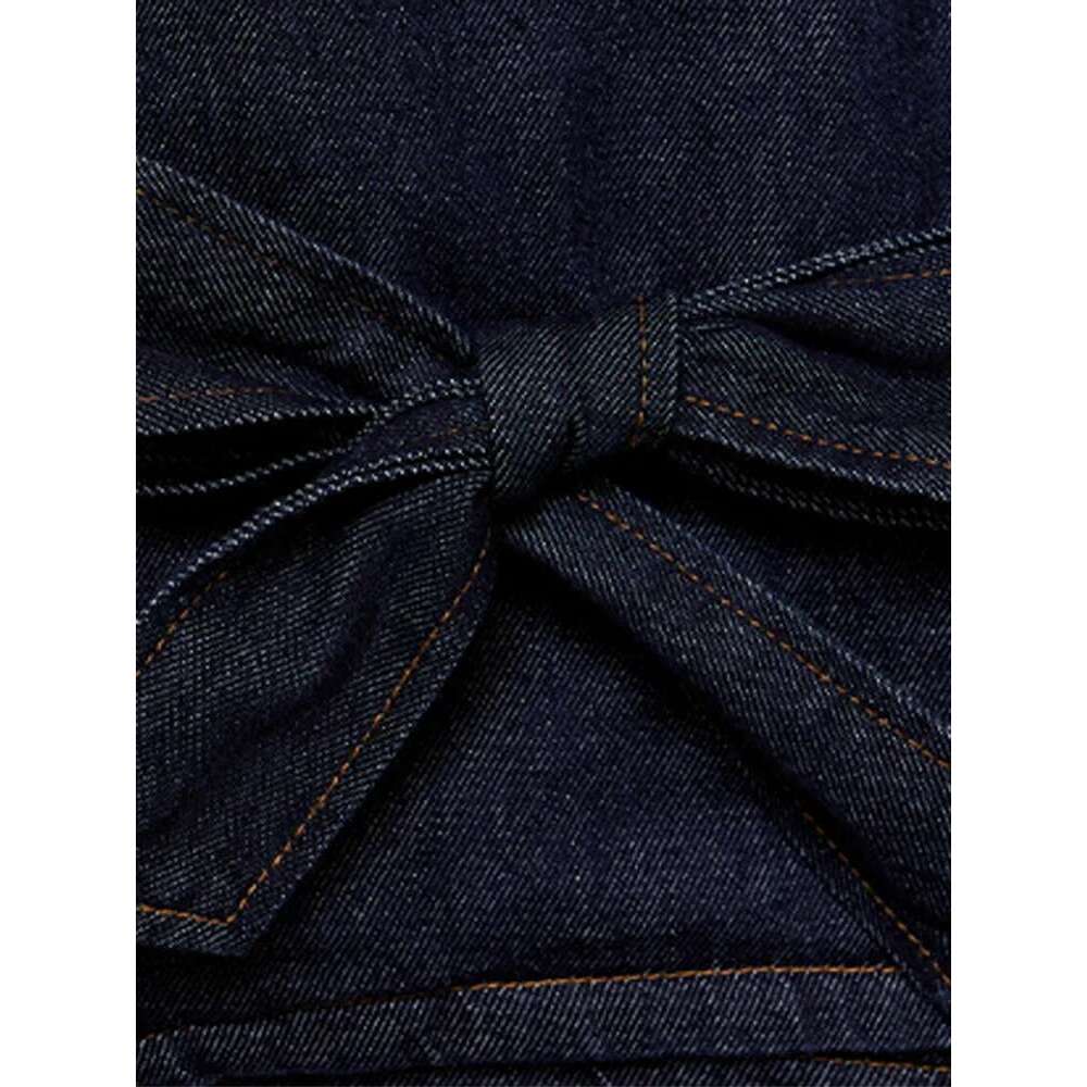 Casual Denim Jacket Pants Set Women Lace Up Lapel Pocket Single Breasted Coat Straight Jeans 2025 Spring High Street Outfit Lady