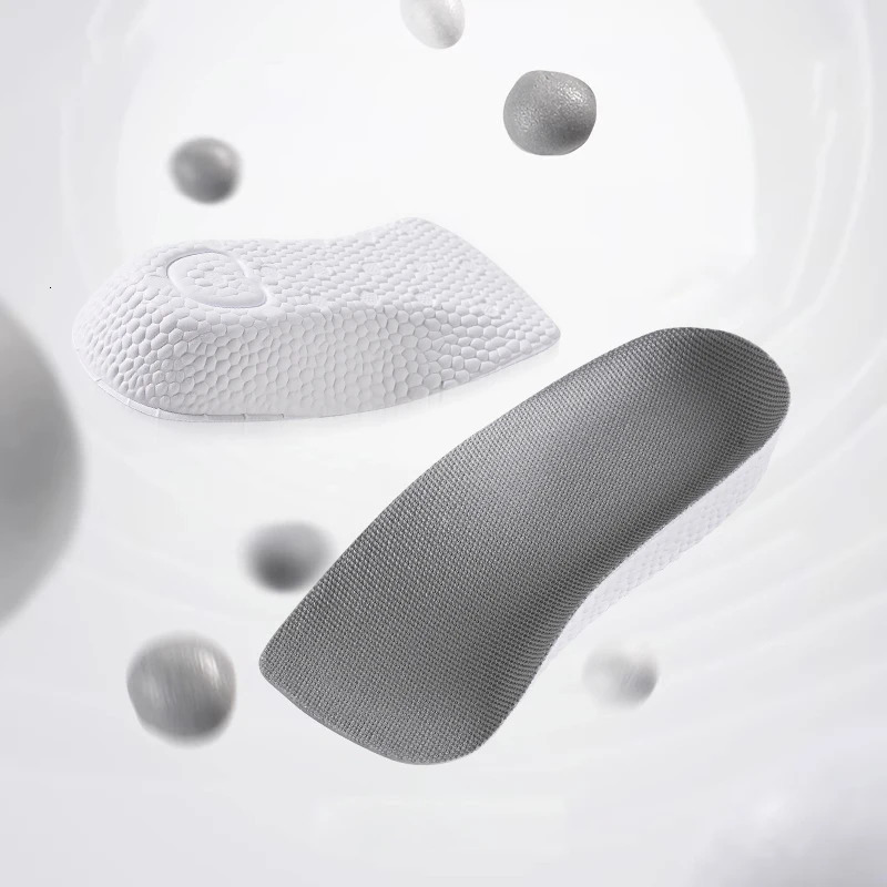 Arch Support Height Increase Insoles Half Pads Orthopedic Breathable Memory Foam 7 Points Lifts Shoe Pads Flat Feet Support 250408