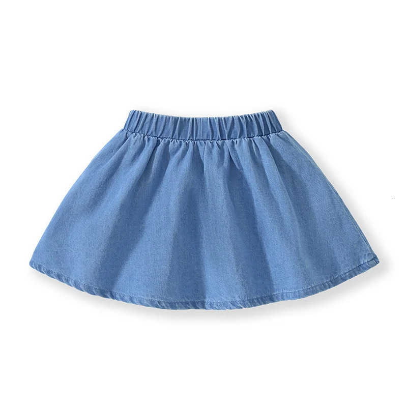 Little maven Girls Skirt Summer Unicorn Rainbow Denim Skirt Lovely Clothes Cotton for Toddler Infant Skirt Dress Kids Clothes 250408