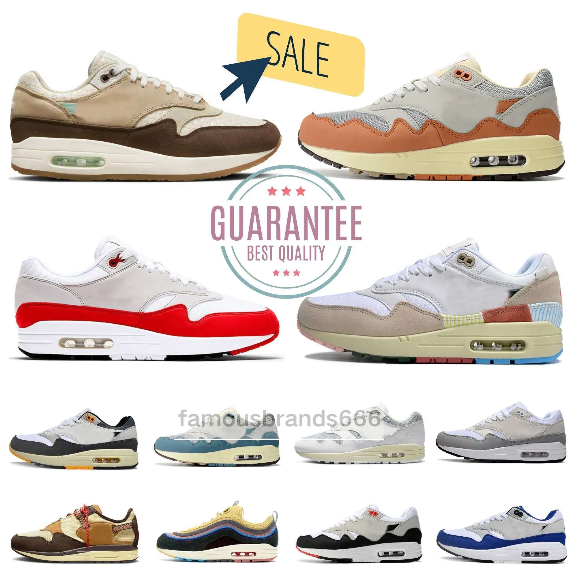 Designer Cactus Jack 1 87 Concepts Running Shoes Men Women Patta Waves Black Monarch Baroque Brown Saturn Gold Wheat Treeline Mens Trainer Outdoor Sports