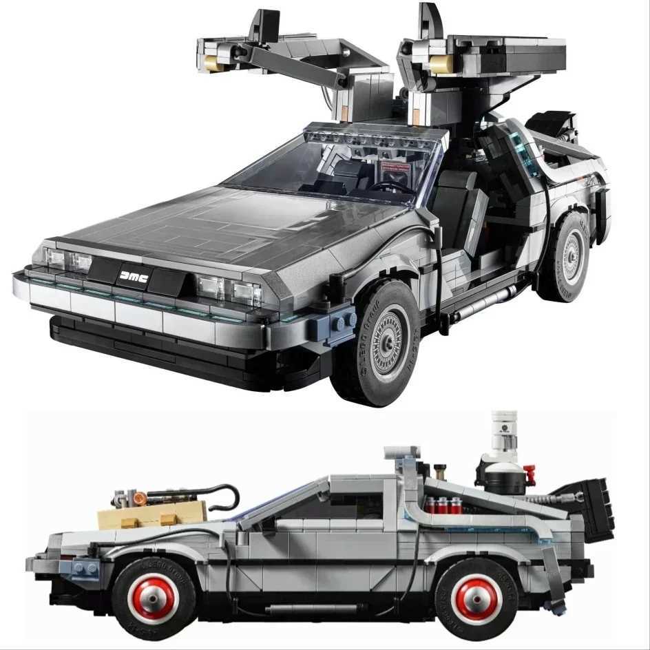 10300 DeLorean Back to Future Time DMC-12 Machine Sports Car Building Blocks Suitable for Childrens Christmas Toy Set W250408