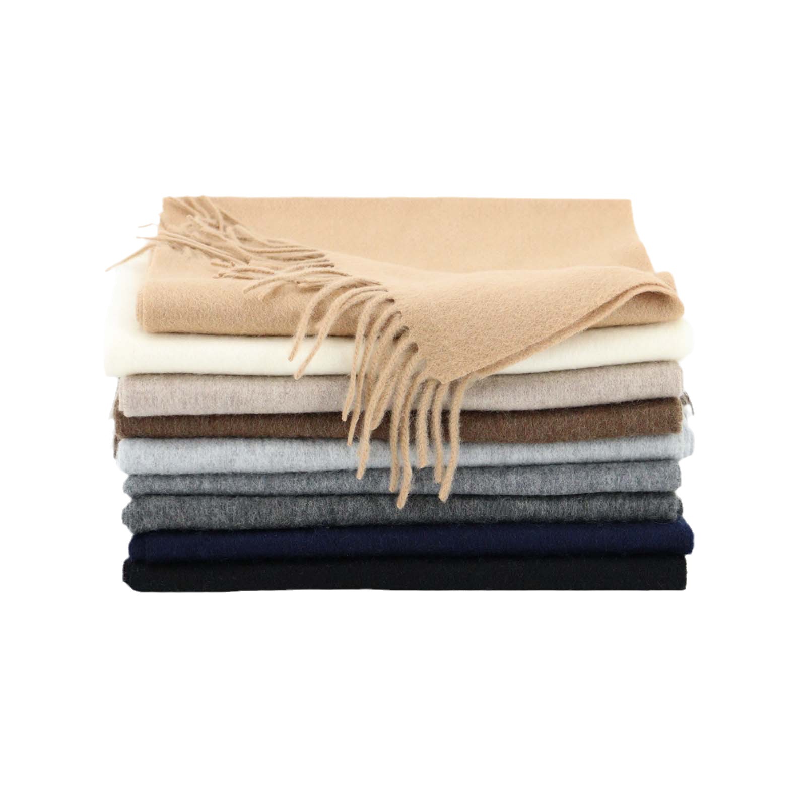 K333 Cross-border solid color 100% wool scarf for women autumn and winter high-end versatile winter thickened neck scarf men's shawl wholesale