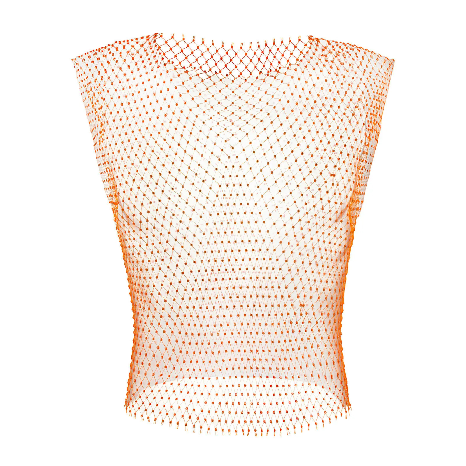 Mens Rhinestone Water Tank Top Transparent Mesh Shining through Fishnet Sparkling Festival Crop Top Sexy Club Party Carnival Set 250402