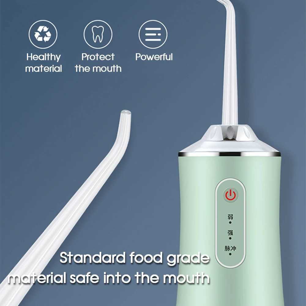Waterproof oral irrigator USB charging 220ml 3-mode portable dental water tank for teeth cleaning M250408