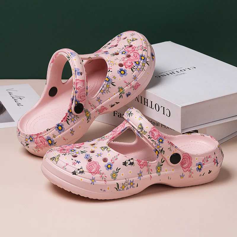 Summer comfortable womens slippers lightweight anti slip beach sandals womens Fi white EVA waterproof garden shoesXJ250407