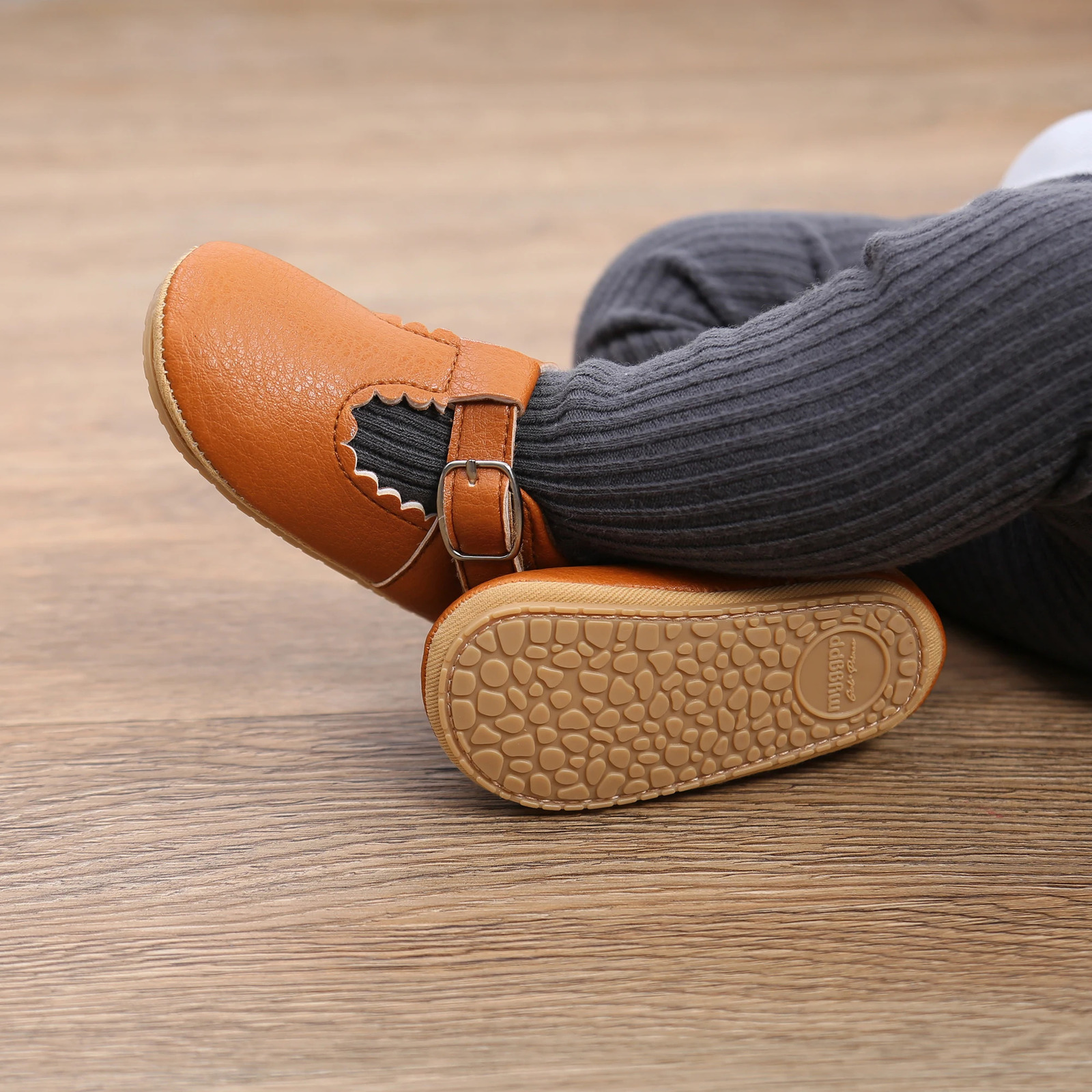 born Baby Shoes Classic Stripe Leather Boy Girl Shoes Multicolor Toddler Rubber Sole Anti-slip First Walkers Infant Moccasins 251107