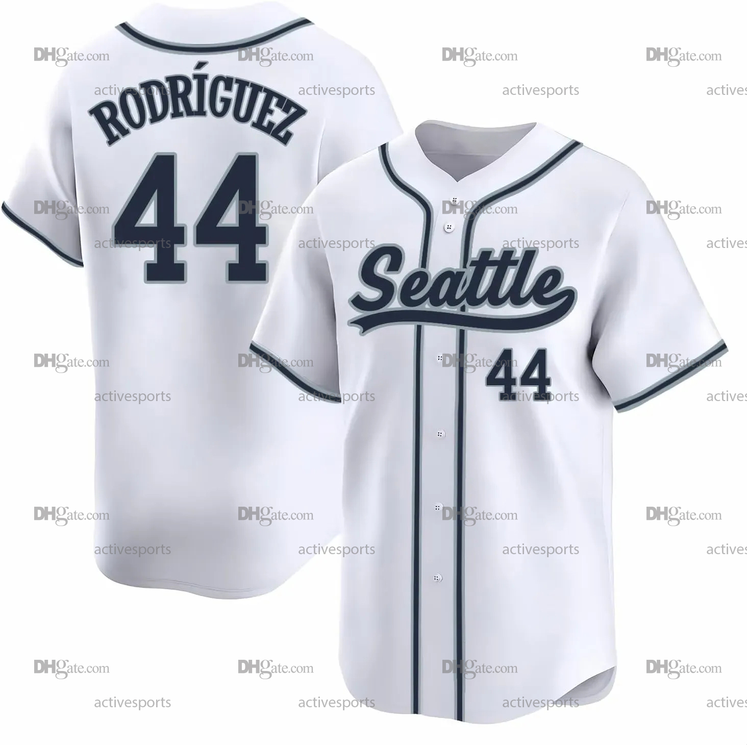 Custom 44 Rodriguez Arozarena Baseball Jersey Robles Raleigh Bliss Crawford Griffey Jr. Castillo Suzuki Stitched Number Name Mens Womens Youth