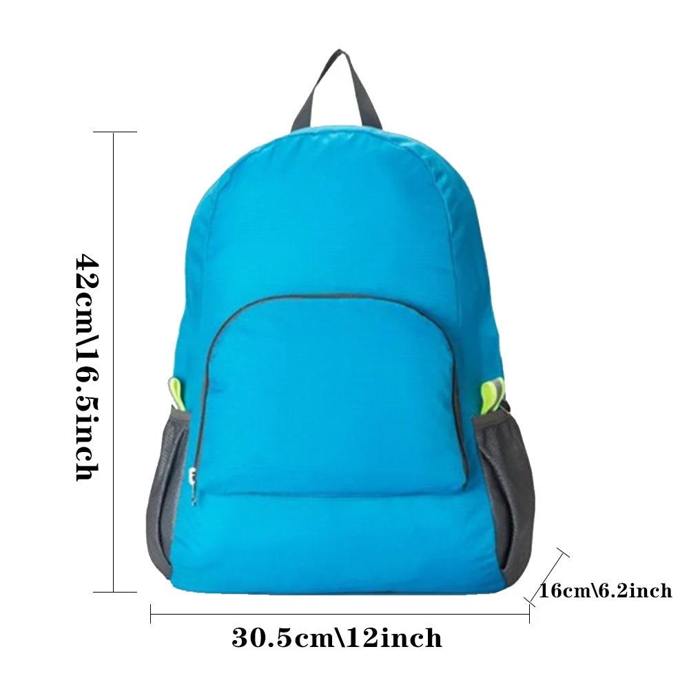 Foldable Backpack Camping Hiking Ultralight Folding Travel Daypack Bag Outdoor Mountaineering Sports Daypack for Men Women 250407